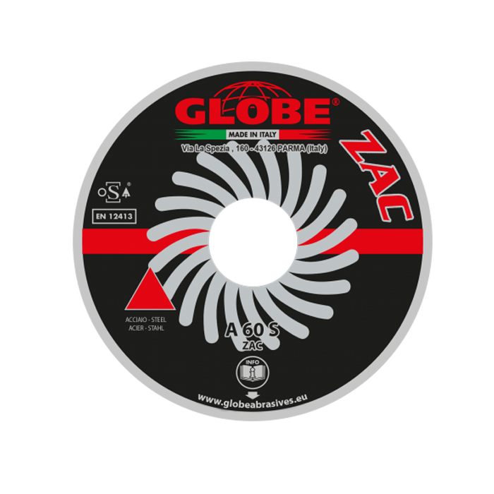 Globe G1716 Tarcza tnąca Płaska 230x2x22,2mm A60S ZAC żelazo i stal 50 sztuk