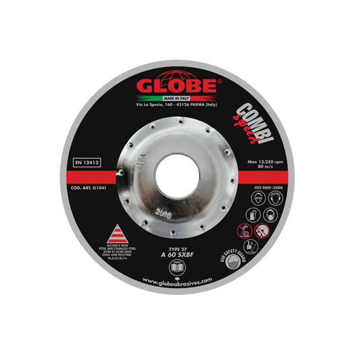 Globe G1041 Tarcza kombinowana 125x2x22,2mm 50 sztuk