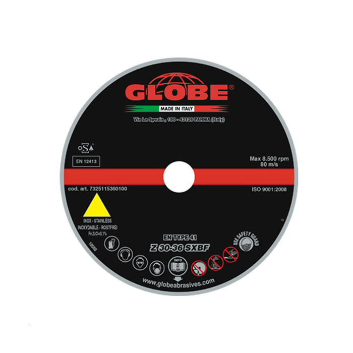 Globe G1443 Tarcza tnąca Płaska 125×2,5×22,2mm 50 sztuk