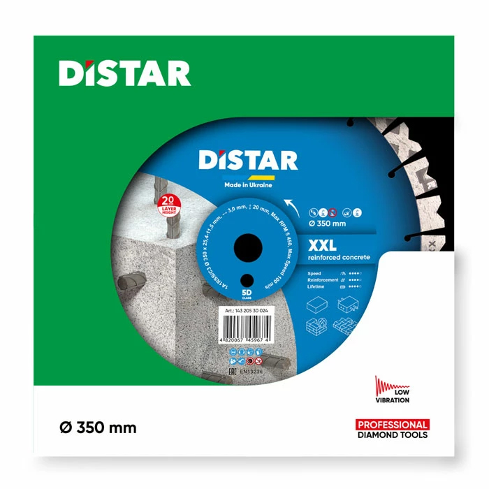 DiStar 1A1RSS Diamantzaagblad Nat XXL 350mm 20mm – Hoogste segmenten in de markt