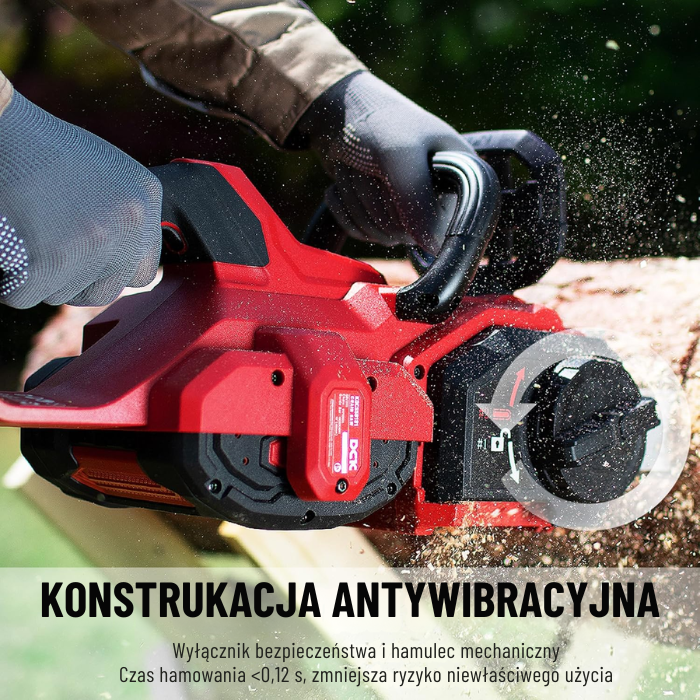 DCK Tools piła łańcuchowa akumulatorowa 58 V 45 cm – BODY KDCS58181Z